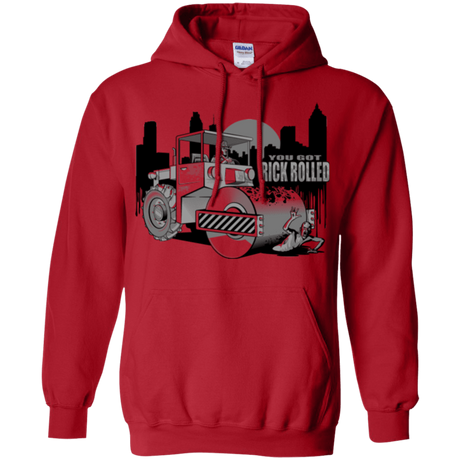 Sweatshirts Red / Small Rick Rolled Pullover Hoodie