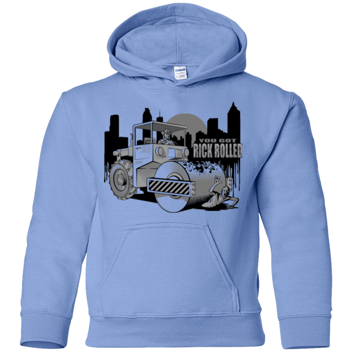 Sweatshirts Carolina Blue / YS Rick Rolled Youth Hoodie