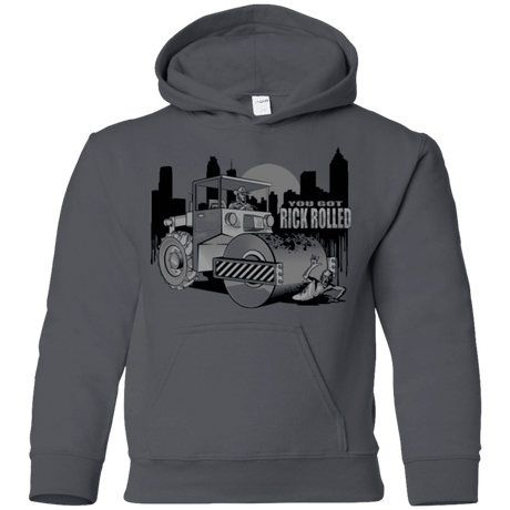 Sweatshirts Charcoal / YS Rick Rolled Youth Hoodie