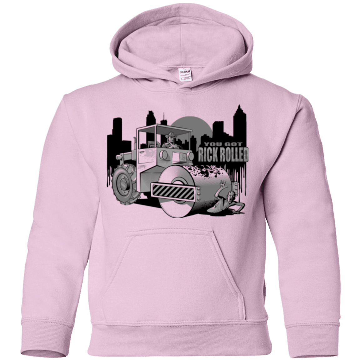 Sweatshirts Light Pink / YS Rick Rolled Youth Hoodie