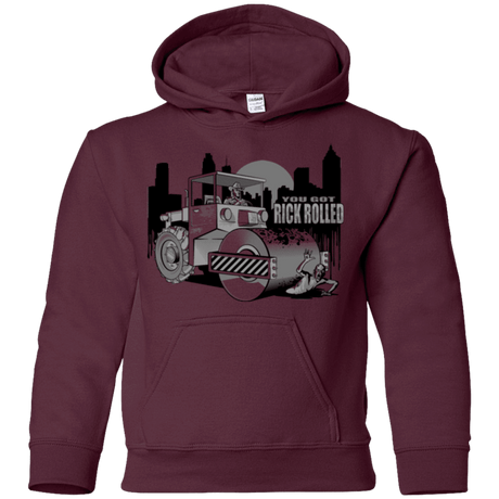 Sweatshirts Maroon / YS Rick Rolled Youth Hoodie
