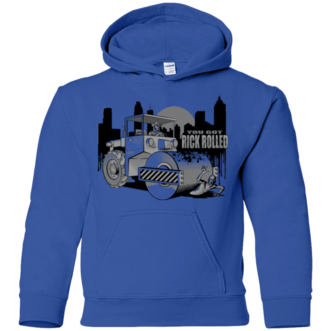 Sweatshirts Royal / YS Rick Rolled Youth Hoodie