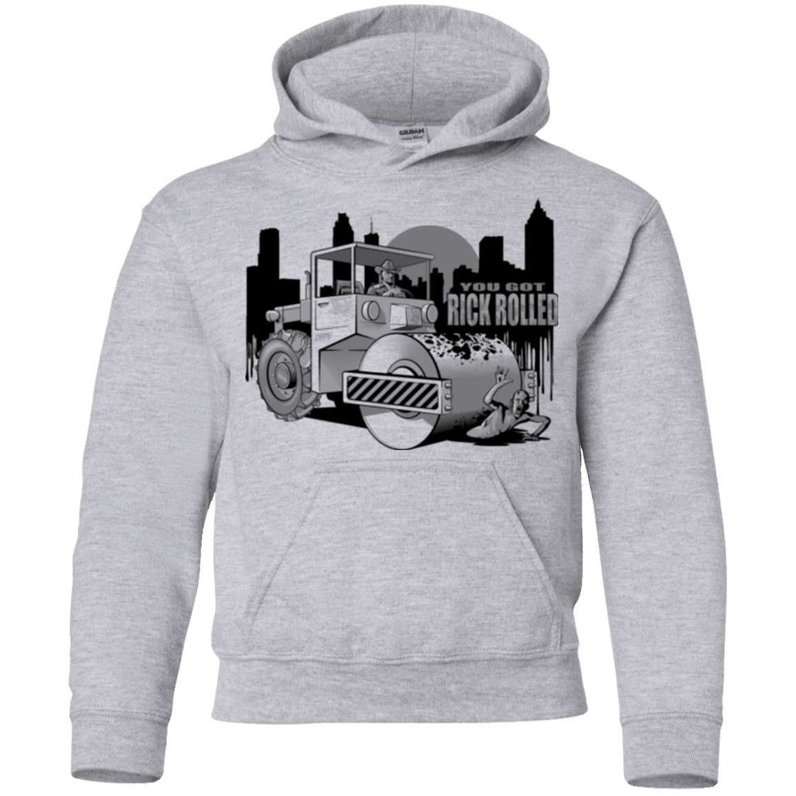 Sweatshirts Sport Grey / YS Rick Rolled Youth Hoodie