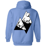 Sweatshirts Carolina Blue / S Ride Alone Printed On Back Pullover Hoodie