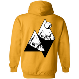 Sweatshirts Gold / S Ride Alone Printed On Back Pullover Hoodie