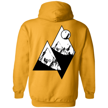 Sweatshirts Gold / S Ride Alone Printed On Back Pullover Hoodie