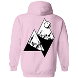 Sweatshirts Light Pink / S Ride Alone Printed On Back Pullover Hoodie