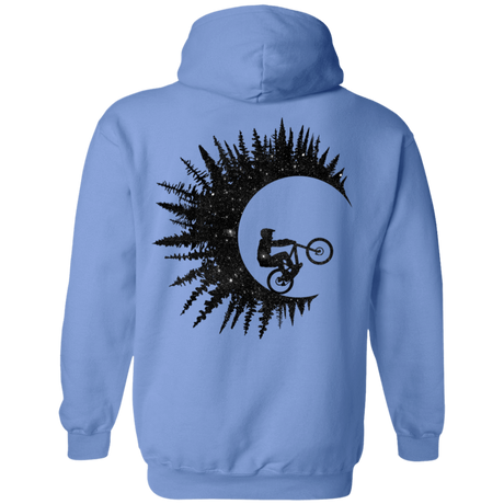 Sweatshirts Carolina Blue / S Riding Waves Back Print Pullover Hoodie