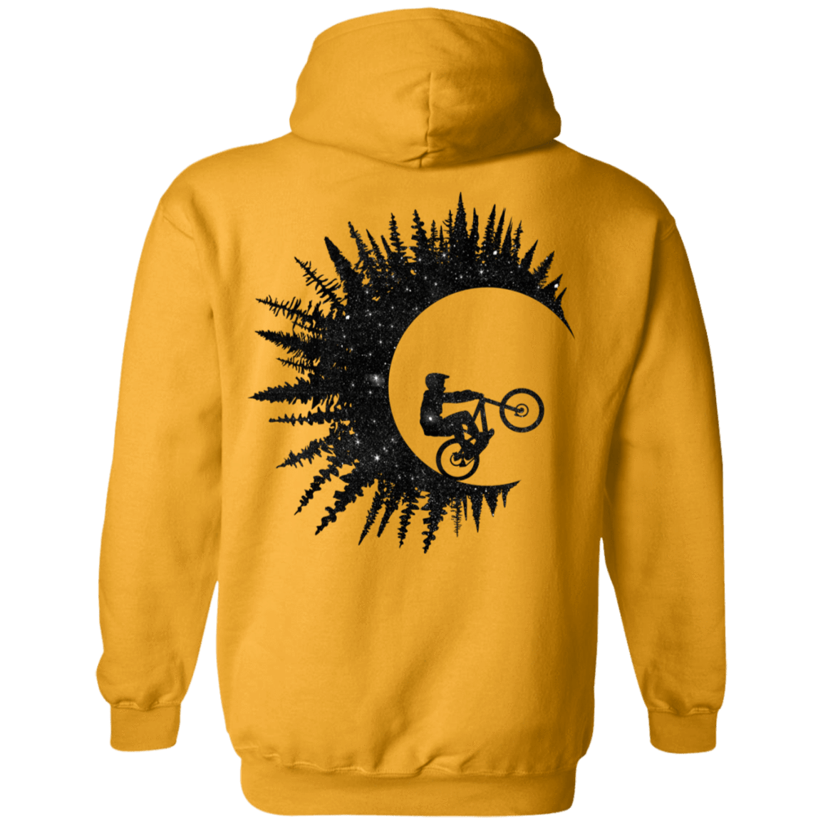 Sweatshirts Gold / S Riding Waves Back Print Pullover Hoodie