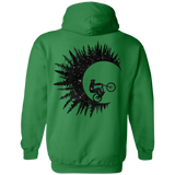 Sweatshirts Irish Green / S Riding Waves Back Print Pullover Hoodie