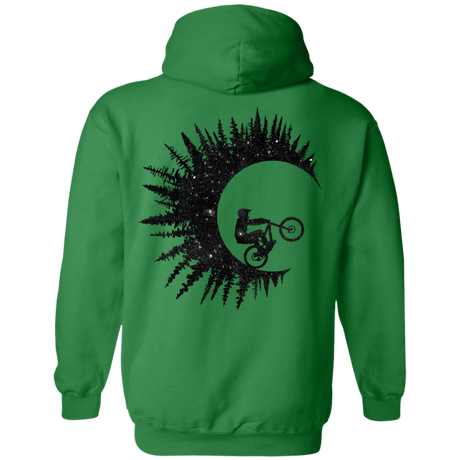 Sweatshirts Irish Green / S Riding Waves Back Print Pullover Hoodie