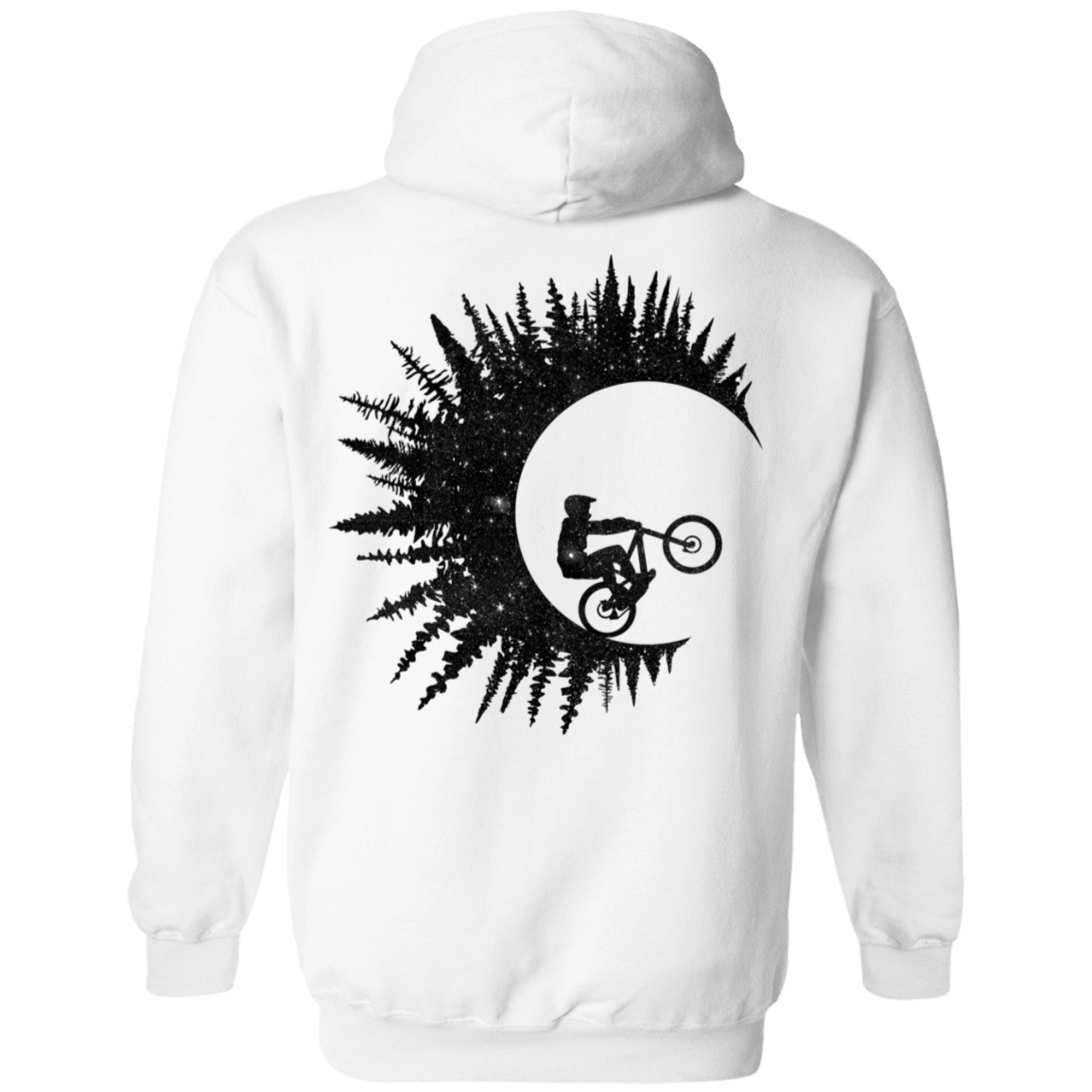 Sweatshirts White / S Riding Waves Back Print Pullover Hoodie