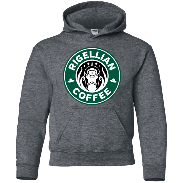 Sweatshirts Dark Heather / YS Rigellian Coffee Youth Hoodie