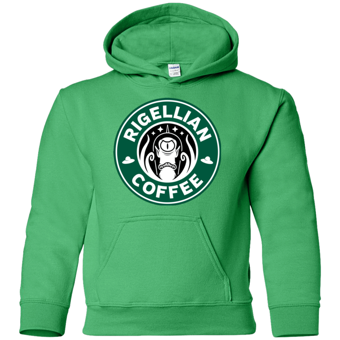 Sweatshirts Irish Green / YS Rigellian Coffee Youth Hoodie