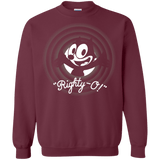 Sweatshirts Maroon / S Righty -O Crewneck Sweatshirt