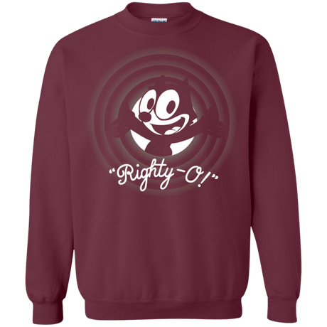 Sweatshirts Maroon / S Righty -O Crewneck Sweatshirt