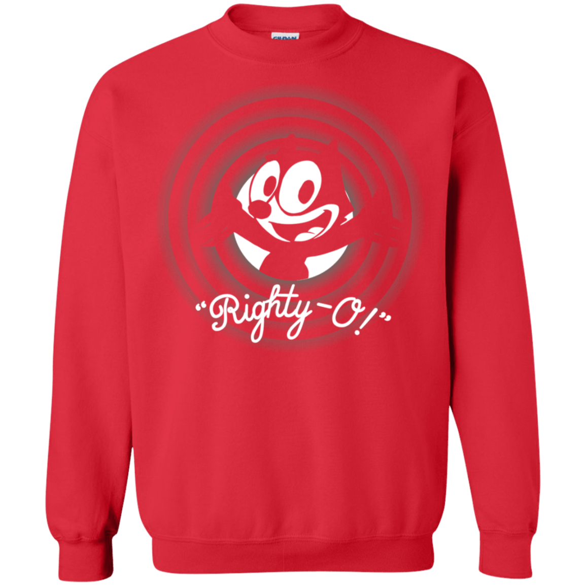Sweatshirts Red / S Righty -O Crewneck Sweatshirt