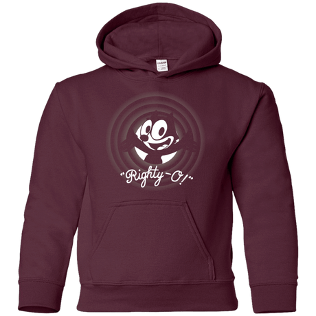 Sweatshirts Maroon / YS Righty -O Youth Hoodie