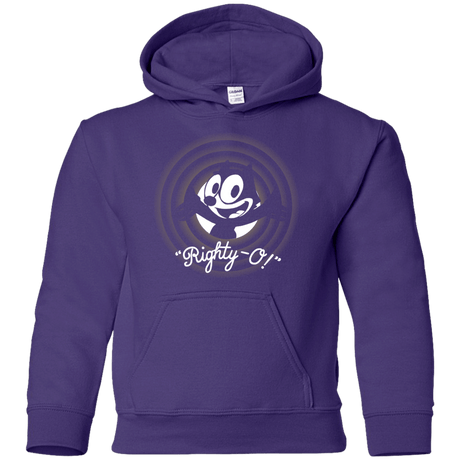 Sweatshirts Purple / YS Righty -O Youth Hoodie