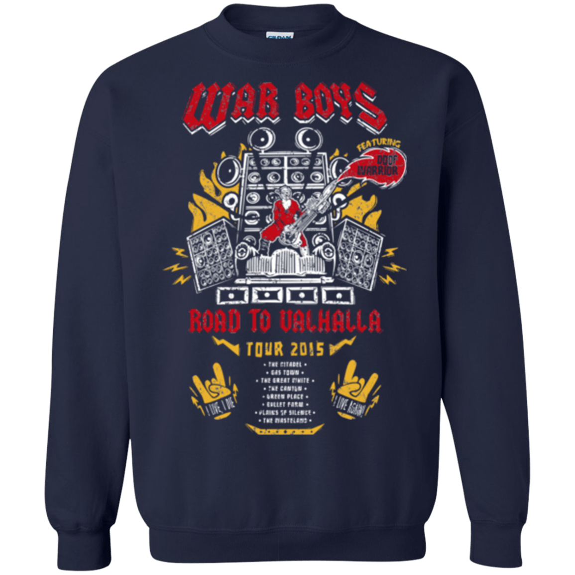Sweatshirts Navy / Small Road to Valhalla Tour Crewneck Sweatshirt
