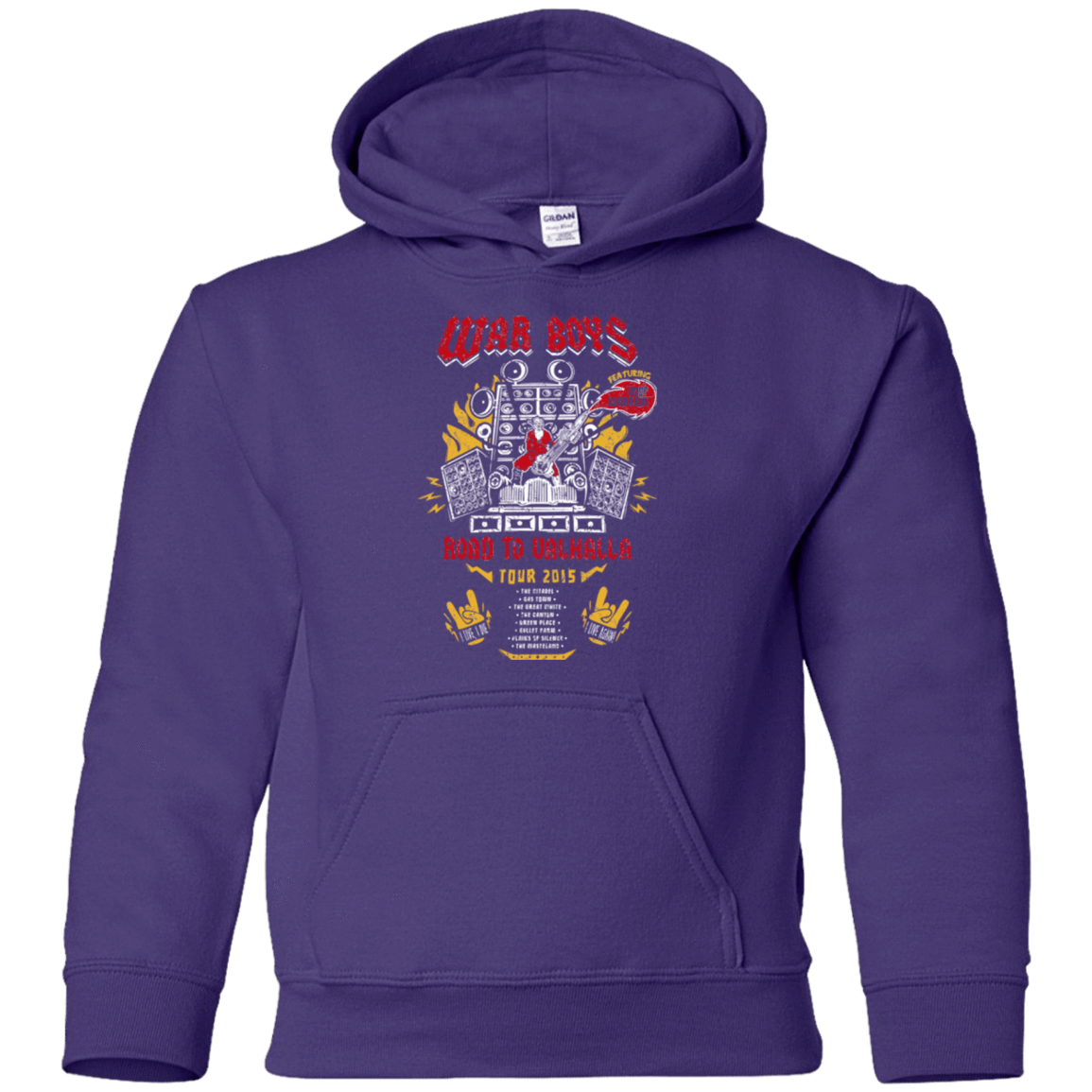 Sweatshirts Purple / YS Road to Valhalla Tour Youth Hoodie