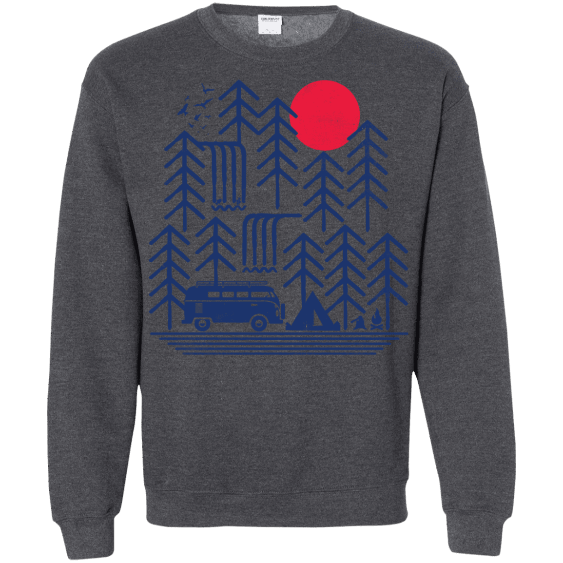 Sweatshirts Dark Heather / S Road Trip Days Crewneck Sweatshirt