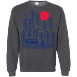 Sweatshirts Dark Heather / S Road Trip Days Crewneck Sweatshirt