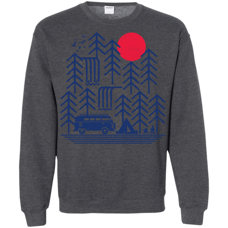 Sweatshirts Dark Heather / S Road Trip Days Crewneck Sweatshirt