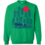 Sweatshirts Irish Green / S Road Trip Days Crewneck Sweatshirt