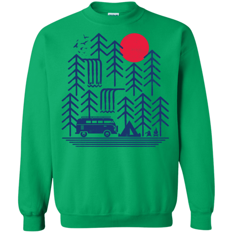 Sweatshirts Irish Green / S Road Trip Days Crewneck Sweatshirt