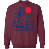 Sweatshirts Maroon / S Road Trip Days Crewneck Sweatshirt