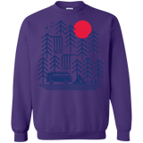 Sweatshirts Purple / S Road Trip Days Crewneck Sweatshirt