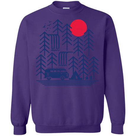 Sweatshirts Purple / S Road Trip Days Crewneck Sweatshirt