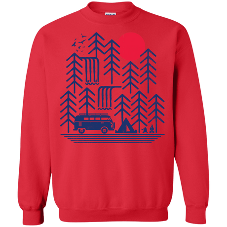 Sweatshirts Red / S Road Trip Days Crewneck Sweatshirt