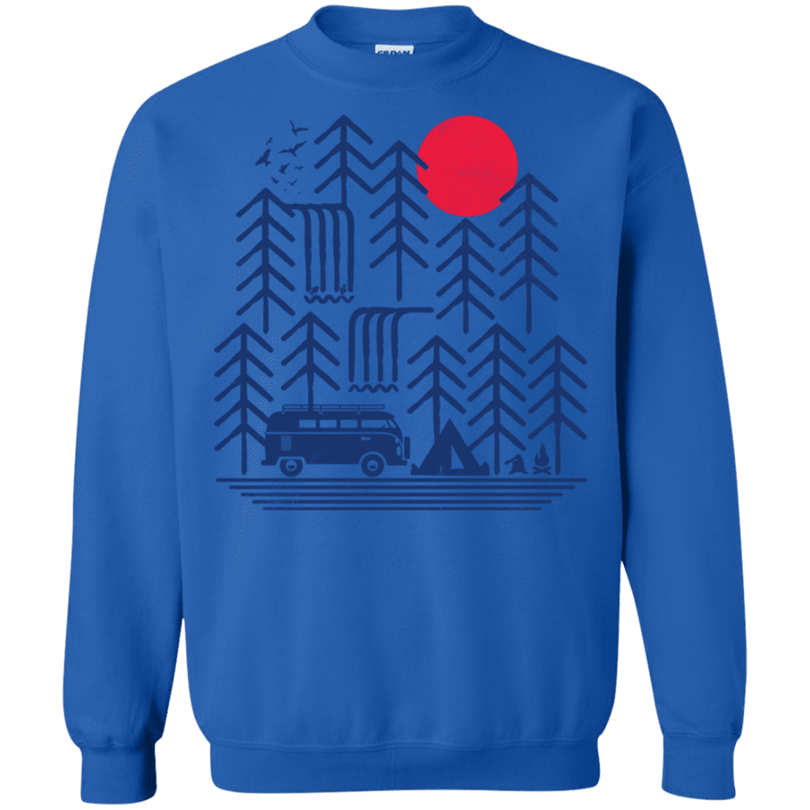 Sweatshirts Royal / S Road Trip Days Crewneck Sweatshirt