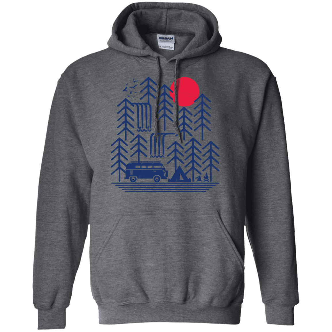 Sweatshirts Dark Heather / S Road Trip Days Pullover Hoodie