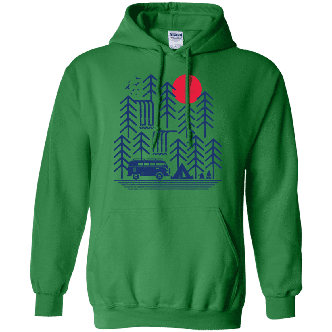 Sweatshirts Irish Green / S Road Trip Days Pullover Hoodie