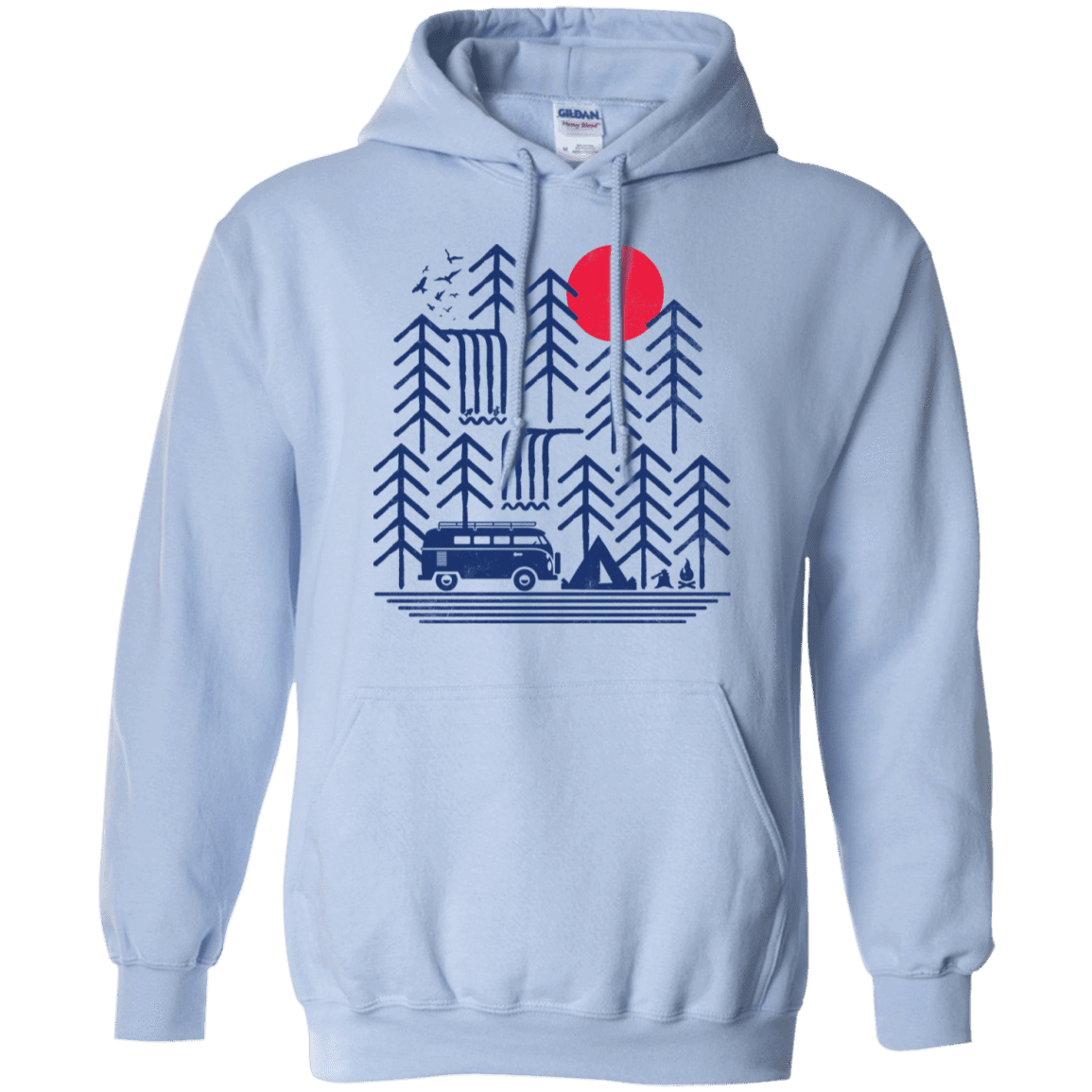 Sweatshirts Light Blue / S Road Trip Days Pullover Hoodie