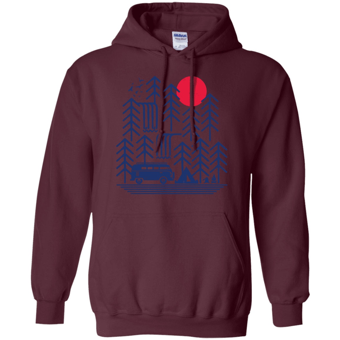 Sweatshirts Maroon / S Road Trip Days Pullover Hoodie