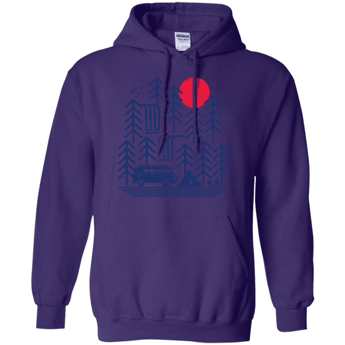 Sweatshirts Purple / S Road Trip Days Pullover Hoodie