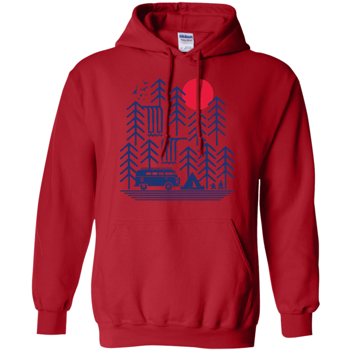 Sweatshirts Red / S Road Trip Days Pullover Hoodie