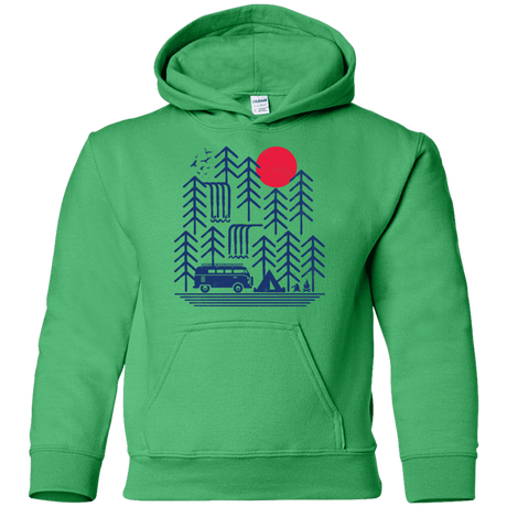 Sweatshirts Irish Green / YS Road Trip Days Youth Hoodie