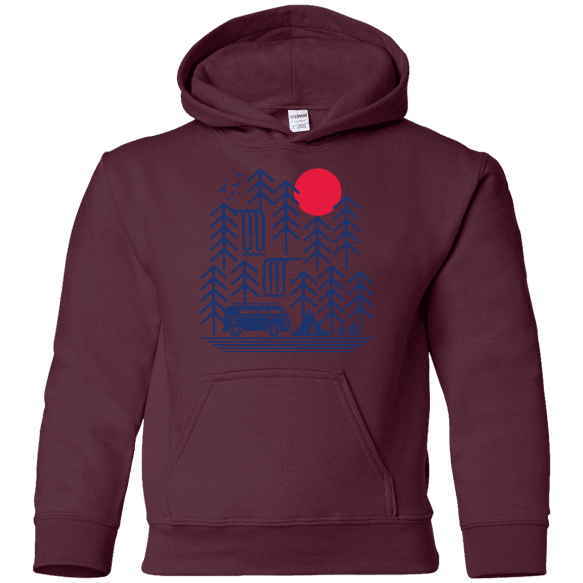 Sweatshirts Maroon / YS Road Trip Days Youth Hoodie