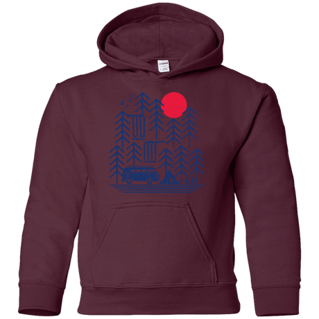 Sweatshirts Maroon / YS Road Trip Days Youth Hoodie