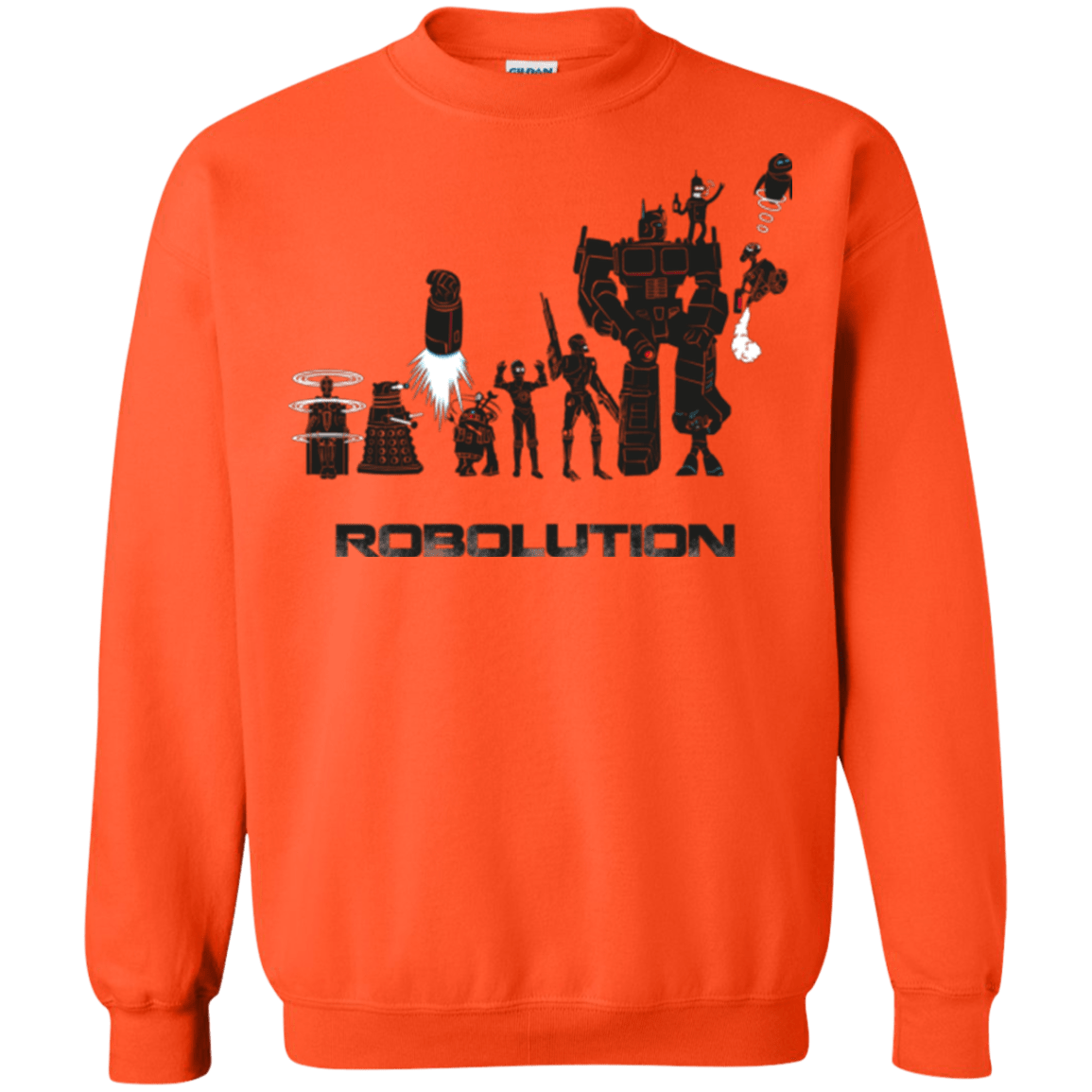 Sweatshirts Orange / Small Robolution Crewneck Sweatshirt