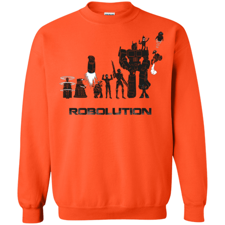 Sweatshirts Orange / Small Robolution Crewneck Sweatshirt