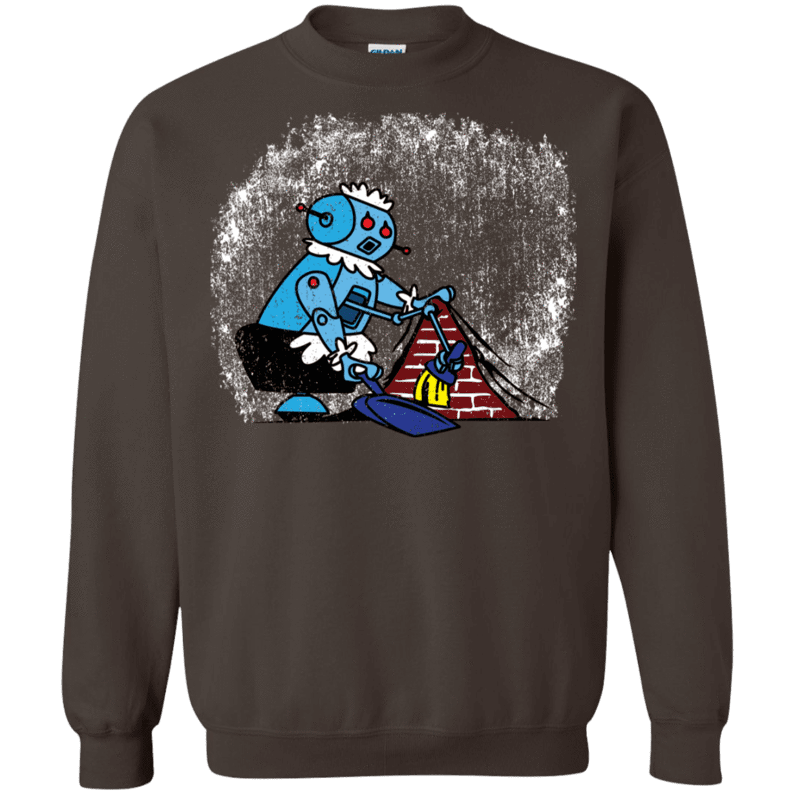 Sweatshirts Dark Chocolate / S Robot Cleaner Crewneck Sweatshirt