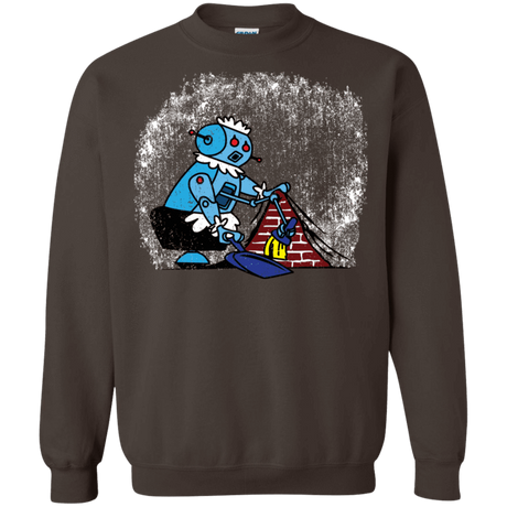 Sweatshirts Dark Chocolate / S Robot Cleaner Crewneck Sweatshirt