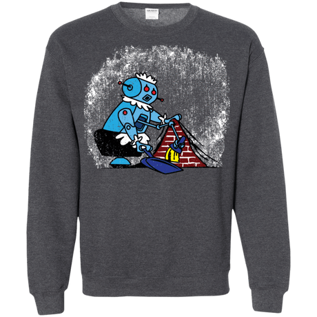 Sweatshirts Dark Heather / S Robot Cleaner Crewneck Sweatshirt