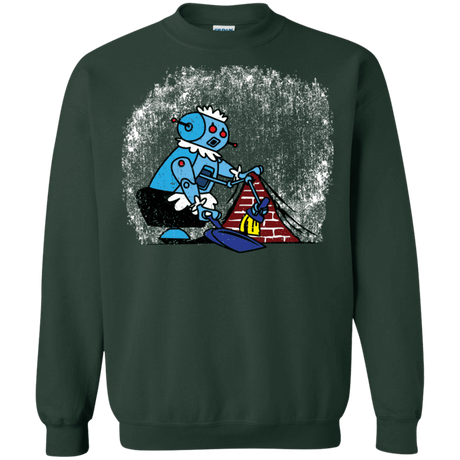 Sweatshirts Forest Green / S Robot Cleaner Crewneck Sweatshirt